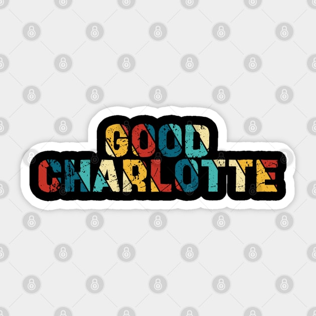Retro Color - Good Charlotte Sticker by Arestration